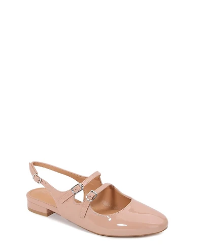 Berness Rosalie Double-Strap Mary Jane Flats