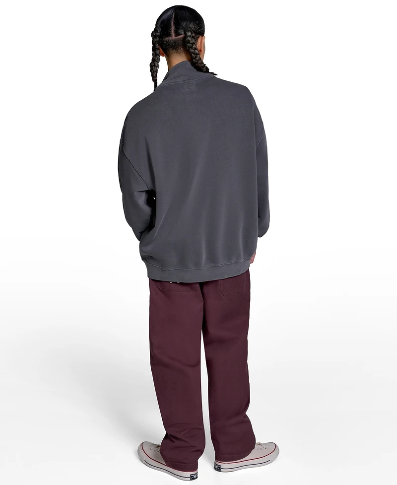 Converse Men's Loose Fit Sneaker Patch Sweatshirt
