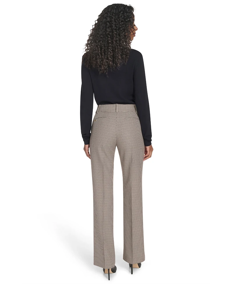 Tommy Hilfiger Women's Houndstooth Bootcut Trousers