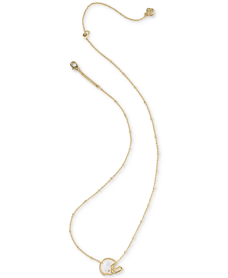 Kendra Scott Football Helmet Short Pendant Necklace, 16" + 3" extender
