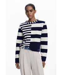 Desigual Women's Combined striped sweater