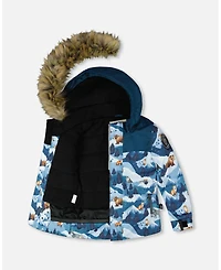 Deux par Boy Two-Piece Discover Snowsuit Dark Teal - Toddler|Child