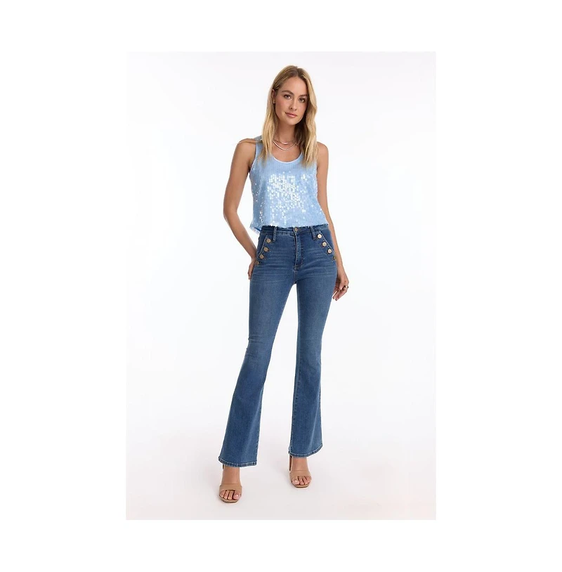 The Noli Shop Women's Allegra Bootcut Jean