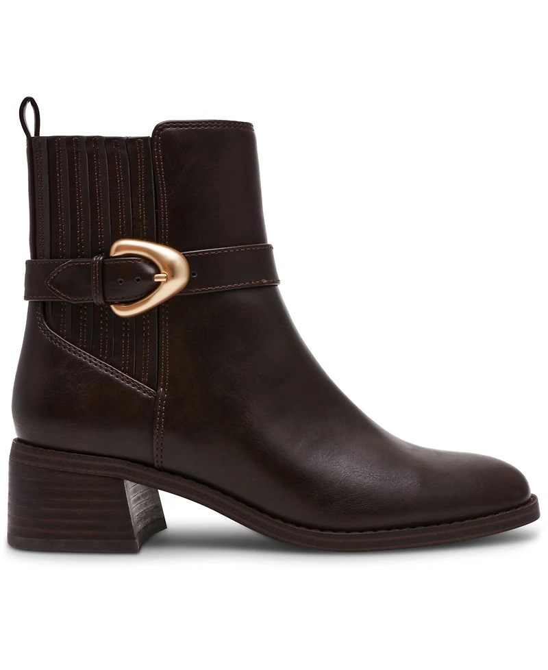 Dv Dolce Vita Women's Dagger Buckle Chelsea Booties