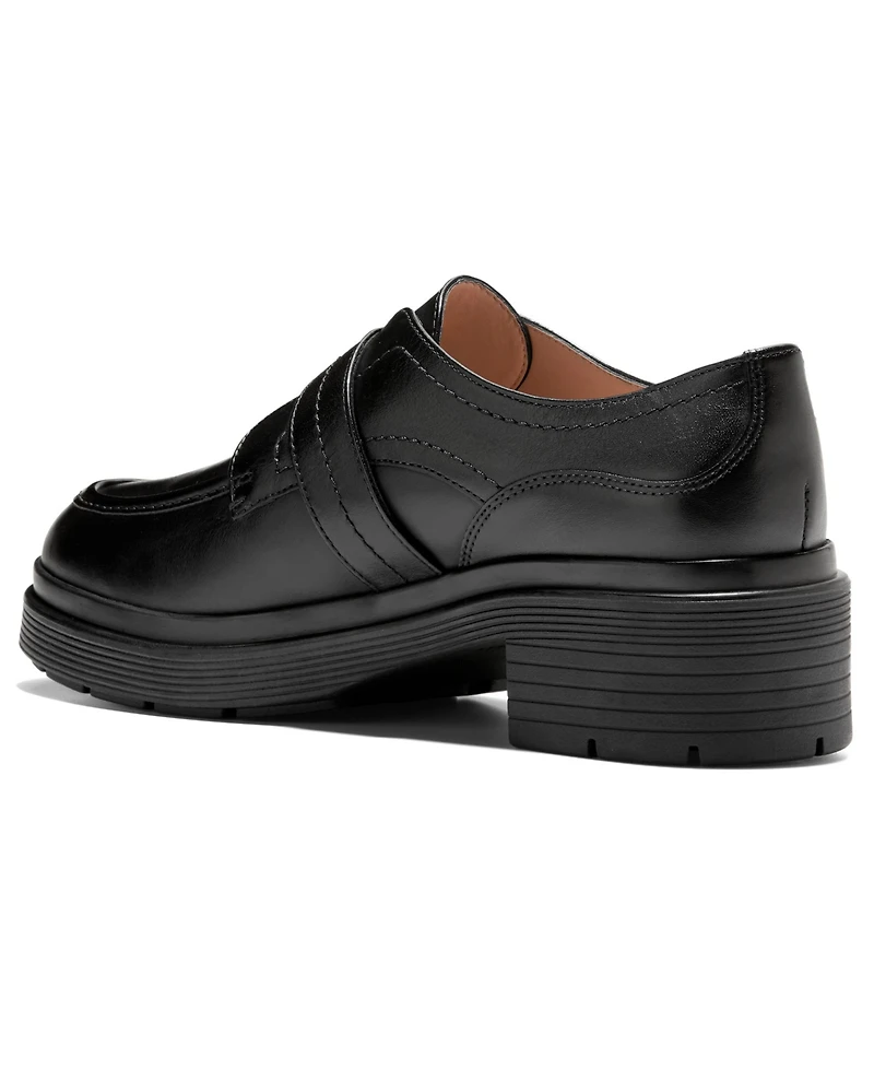Cole Haan Women's Carlitta Monk Strap Lug Oxford Loafers
