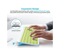 risokeys Wireless Keyboard and Mouse Combo, Wireless Usb Mouse and Computer Keyboard Set, Compact and Silent for Windows Laptop, Desktop