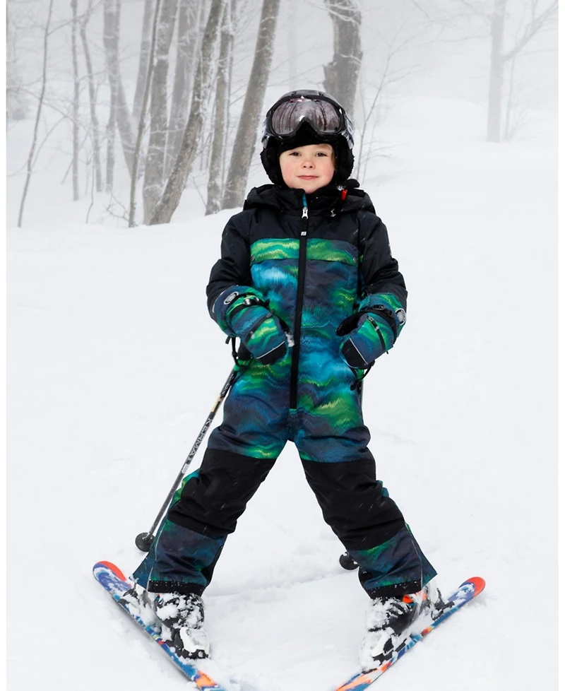 Deux par Boy One-Piece Teknik Snowsuit Aurora Borealis