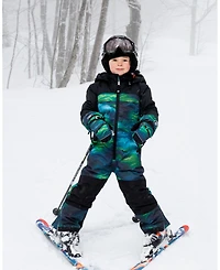 Deux par Boy One-Piece Teknik Snowsuit Aurora Borealis