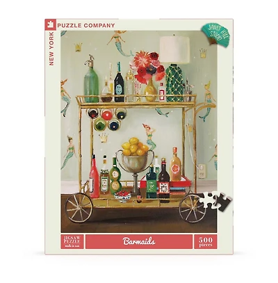 New York Puzzle Company Barmaids 500 Piece Puzzle