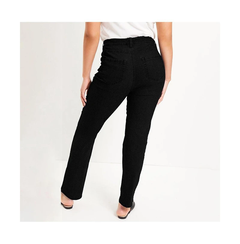 June + Vie Plus Fit Straight-Leg Jeans