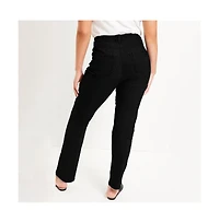 June + Vie Plus Fit Straight-Leg Jeans