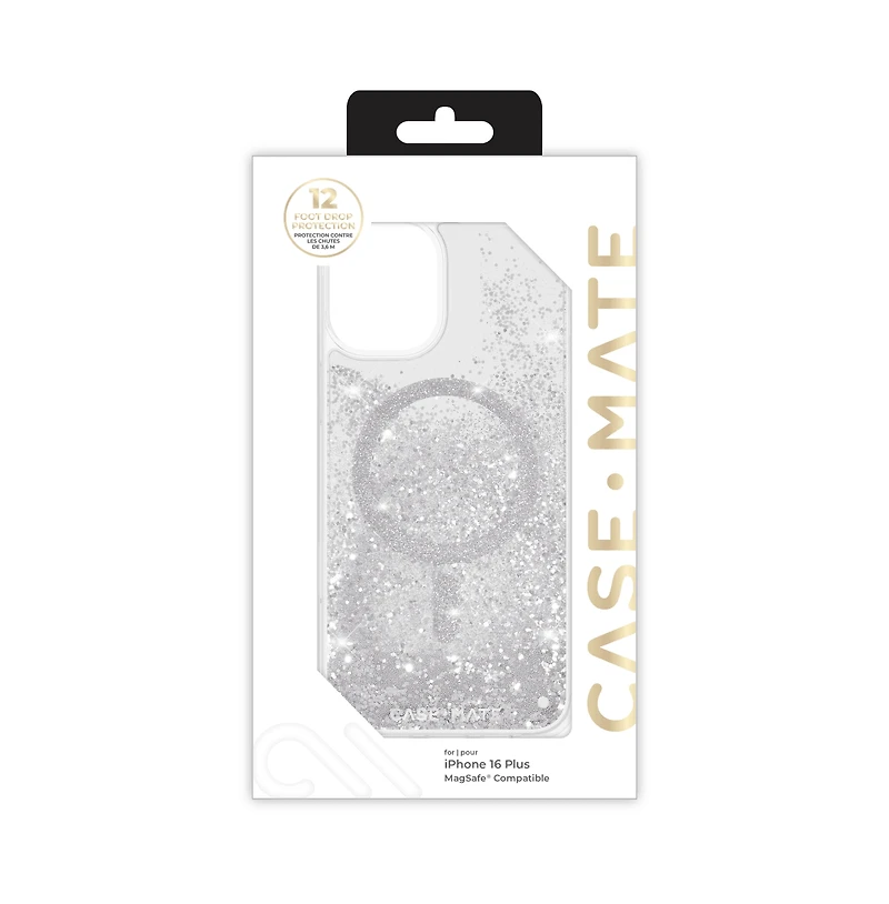 Case-Mate Waterfall Case for Apple iPhone 16 Plus-Silver