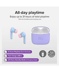 myFirst CareBuds (Cotton Candy) Kids Wireless Earbuds with 85dB Volume Limit, Built-in Mic, 6 Ear Tips, Anti-Lost Strap Easy Pairing, Gift for Kids 4-