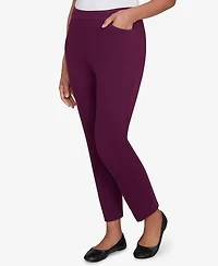 Alfred Dunner Women's Urban Legend Fitted Twill Short Length Pants