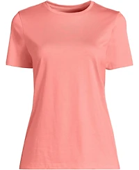 Lands' End Women's Relaxed Supima Cotton Crew Neck T-Shirt