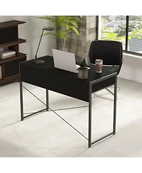 2-Drawer Home Office Desk with Steel Frame