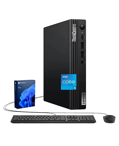 Lenovo ThinkCentre M70q Business Mff Desktop Intel Core i5 14400T 16GB Ram Intel Uhd Graphics 256GB Ssd Storage Windows 11 Pro - Black