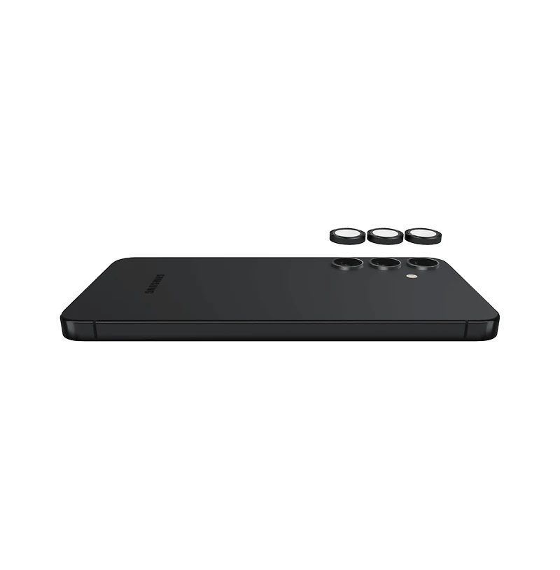 Case-Mate Aluminum Ring Camera Lens Glass Protector for Samsung Galaxy S 2025 Small-Black