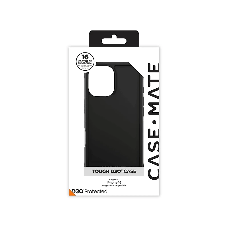 Case-Mate Tough D3O MagSafe Case for Apple iPhone 16-Clear