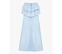 WeWoreWhat Women's Ruffle Waist Flare Pant