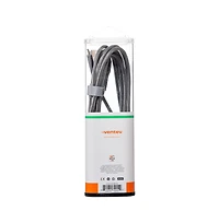 Ventev Alloy Usb A to Usb C High Speed Ultradurable 10 Foot Cable-Silver
