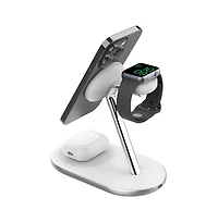 Ventev 15W Ultrafast 3 in 1 Wireless Charging Stand-White