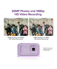 myFirst Camera 50 (Purple) New Ai Editor Camera for Kids, 20MP Photos 1080P Video, Front & Selfie Lens, Birthday Gifts for Boys & Girls Ages 4-15 Port