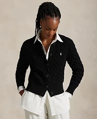 Polo Ralph Lauren Women's Cable-Knit Wool-Cashmere Cardigan Sweater
