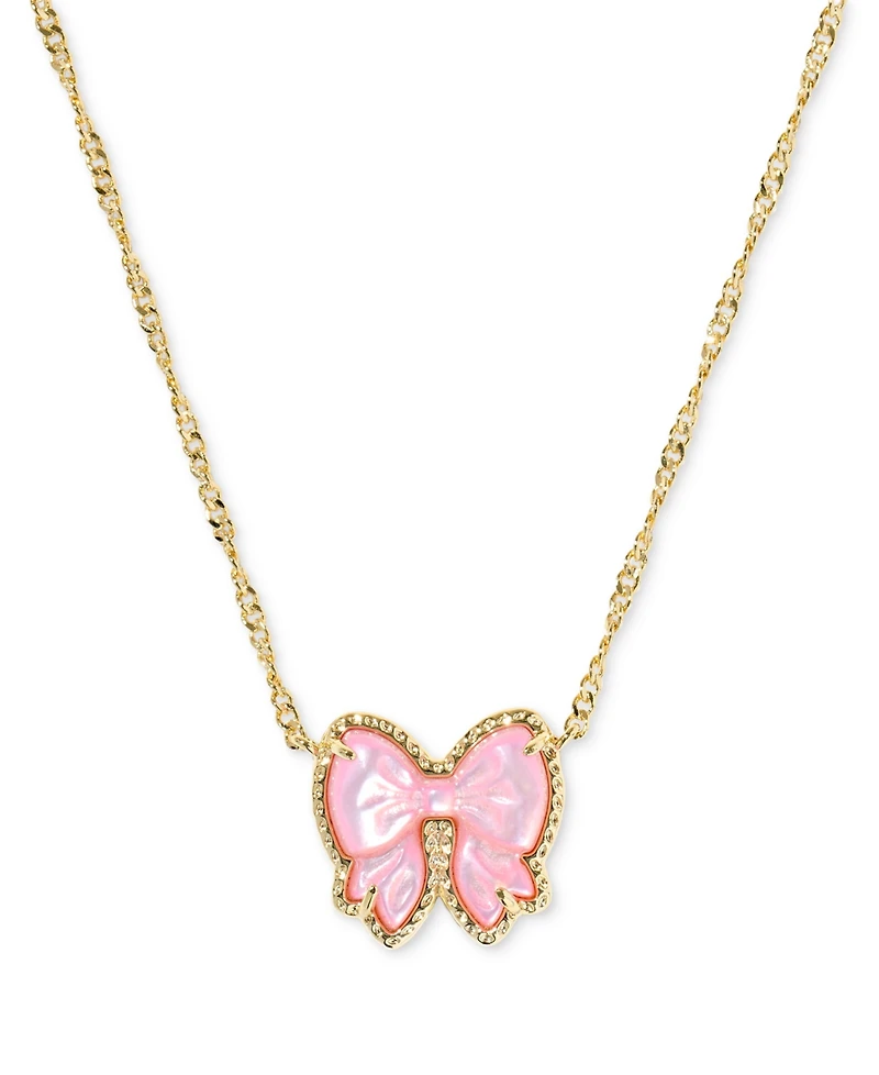 Kendra Scott Haley Bow Short Pendant Necklace, 16" + 3" extender