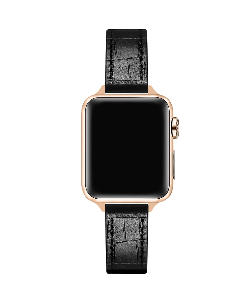 Posh Tech Carmen Skinny Croc Leather Band for Apple Watch