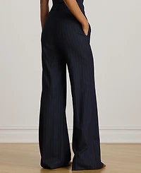 Lauren Ralph Women's Suiting-Welre Wool Twill Pinstripe Pants
