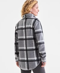 Style & Co Women's Printed Quarter-Zip Long-Sleeve Fleece, Macy's Exclusive