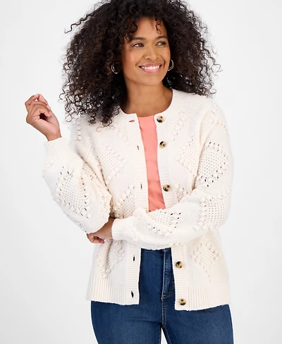 Style & Co Women's Textured Stitch Cardigan, Macy's Exclusive