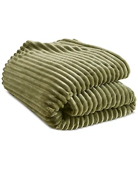 Arch Studio Ribbed Plush Blanket, Twin, Macy's Exclusive