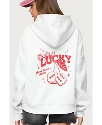 Edikted Women's Feeling Lucky Oversized Hoodie