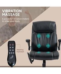 Vinsetto Executive Office Chair with Vibration Massage, Heating