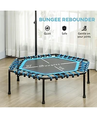 Soozier 45" Rebounder Trampoline with Led Light & Adjustable Handle,
