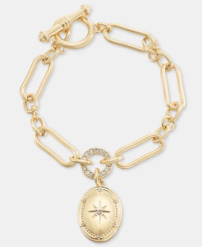 On 34th Crystal Star Oval Locket Charm Bracelet, Macy's Exclusive