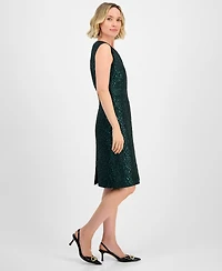 Kasper Women's Damask Sleeveless Sheath Dress