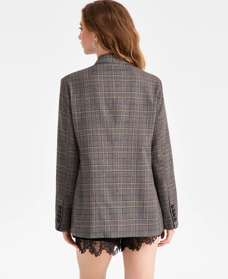 Bar Iii Women's Plaid Blazer, Macy's Exclusive