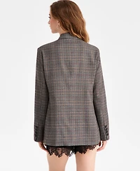 Bar Iii Women's Plaid Blazer, Macy's Exclusive