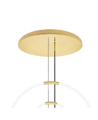 Cwi Lighting 63" Metal Hoops 6 Light Led Chandelier