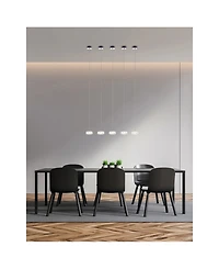 Cwi Lighting 4" Metal Milan Led Mini Pendant