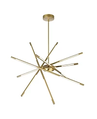 Cwi Lighting 36.5" Metal Oskil Led Integrated Chandelier