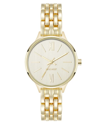 Anne Klein Women's Quartz Essential Gold-Tone Metal Alloy Watch, 34mm