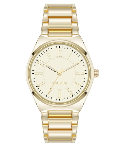 Anne Klein Women's Quartz Easy-to-Read Gold-Tone Metal Alloy Watch, 34mm