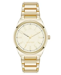 Anne Klein Women's Quartz Easy-to-Read Gold-Tone Metal Alloy Watch, 34mm