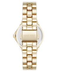 Anne Klein Women's Quartz Iconic Olive and Gold-Tone Metal Alloy Watch, 35mm