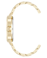 Anne Klein Women's Quartz Classic Black and Gold-Tone Metal Alloy Watch, 35mm