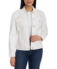 Gloria Vanderbilt Petite Amanda Denim Trucker Jacket